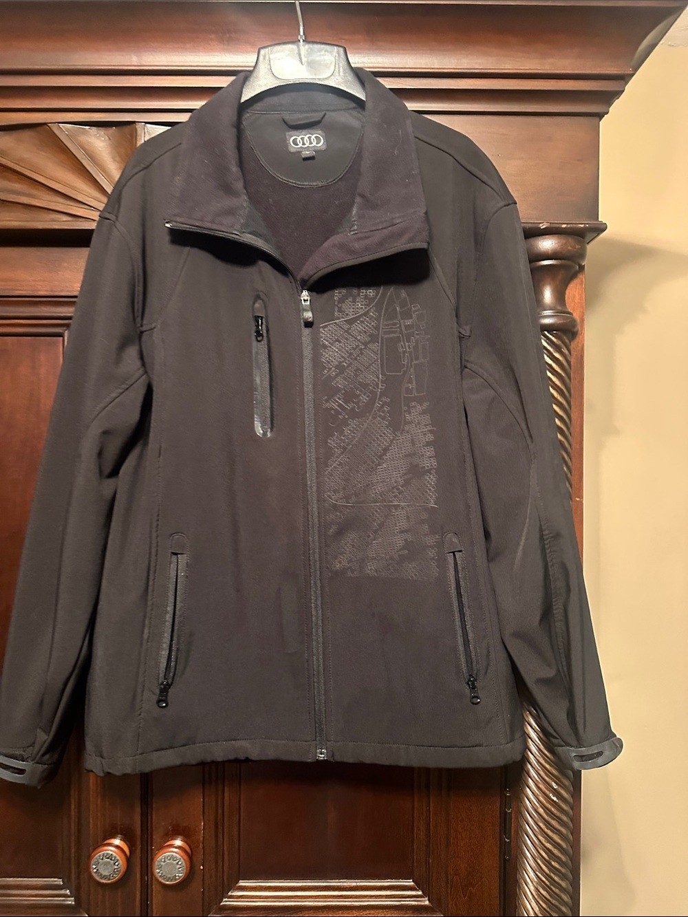 Audi Men's Black Lightweight Softshell Jacket